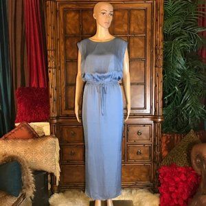 Chico's Goddess Crinkle Tie Waist Maxi Dress